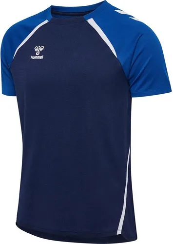 Hummel Lead 2.0 Kurzarm-T-Shirt für Herren in Blau (XS) - Das hmlLEAD 2.0 T-Shirt bietet mit Beecool-Technologie hohe Atmungsaktivität und schnelles Trocknen. Ideal für sportliche Aktivitäten und Alltag, sorgt es für optimalen Komfort. Hergestellt aus 100 % recyceltem Polyester.