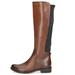 Caprice Damen 9-25523-41 Flacher Stiefel in Cognac Comb - Wanderschuhe mit Airmotion-Technologie für hohen Tragekomfort und XL-Schaft, ideal für lange Spaziergänge.