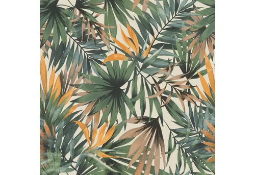 Rasch Vliestapete Dschungel mit Palmenblätter - Tapeten mit lebendigen Palmenmotiven, bringen die Natur ins Zuhause und sorgen für eine frische Atmosphäre mit feiner Leinenstruktur.
