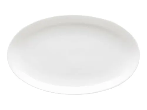 Rosenthal Servierplatte Jade Weiss 24 cm - Elegante Beilagenplatte aus Bone China, spülmaschinenfest und kratzfest – ideal für festliche Anlässe oder den Alltag.