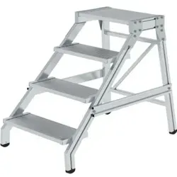 MUNK Montagetritt 50174 – Stabiler 4-Stufen-Tritt bis 300kg von Günzburger