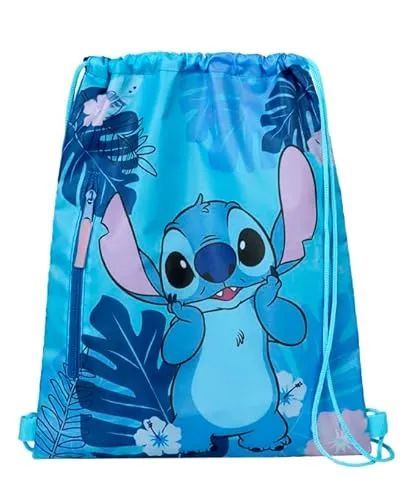 Undercover Lilo & Stitch Turnbeutel, für Kinder und Teenies, Sport und Schule, ab 3 Jahren