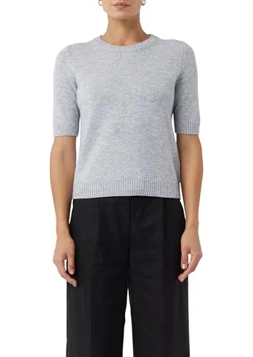 Comma Pullover & Shorts - Hochwertiger Strickpullover aus Wollmix im Regular Fit, ideal für jede Jahreszeit. Modernes Design mit Kurzarm und Rippbündchen, vielseitig kombinierbar für lässige oder elegante Looks.