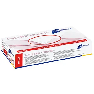 Meditrade unisex Einmalhandschuhe Gentle Skin compact+ weiß Größe S, 100 St.
