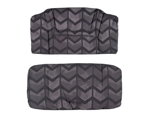 Hoppediz Hochstuhlauflage Set für Hauck Alpha - Hochstuhl Zubehör für optimalen Komfort, aus Biobaumwolle, pflegeleicht bei 40°C, perfekt für Babys auf dem Hauck Alpha.