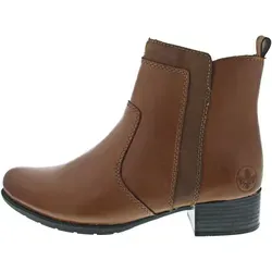 Rieker Stiefelette Braun (38) - Wanderschuhe mit stabiler Laufsohle, profiliert und rutschfest. Ideal für Komfort und Sicherheit beim Gehen dank Rieker-Antistress Passform und wärmender Fleece-Decksohle.