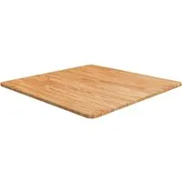 vidaXL Tischplatte Quadratisch aus Massivholz - Eichenplatte 70x70cm - Gastrotischplatte aus hochwertigem Eichenholz, langlebig und pflegeleicht, ideal zur Auffrischung von Tischen in Restaurants oder zu Hause.