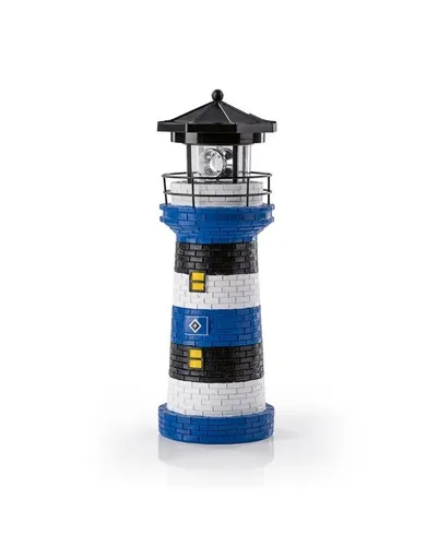 HSV Leuchtturm LED Solar Lampe in blau von HSV