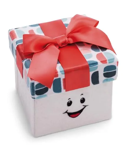 NICI 61276 Geschenkbox Dreamy Winter - Flauschige Plüsch-Aufbewahrungsbox 11x11x11cm, ideal für Geschenke und Andenken, nachhaltig und niedlich