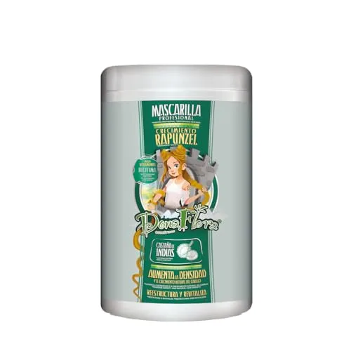 DONA FLORA – Rapunzel-Wachstumsmaske 1000ml – Stimuliert Haarwachstum vom Haarfollikel aus – Kräftigende Pflege für Längeres, Dichtes Haar – Ohne Sulfate & Parabene
