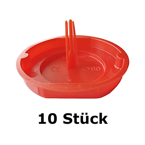 Signaldeckel Putzdeckel ø 60mm Dosenabdeckung rot für Schalterdosen HUP (501001)