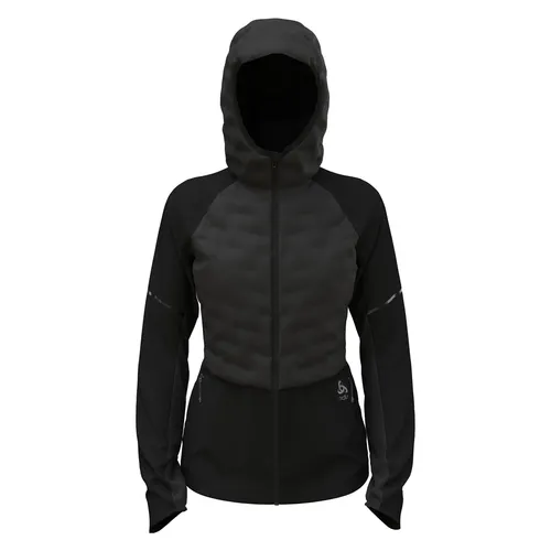 ODLO Zeroweight Insulator Jacke M - Schwarz - Sportjacke mit 91% Recyclinganteil und Thermo-Isolierung für optimale Wärme. Winddicht, mit reflektierenden Details und praktischen Seitentaschen - ideal für Running bei Minusgraden.