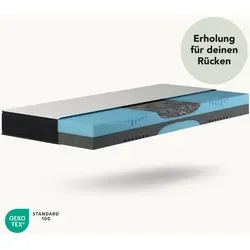 Liebscher & Bracht Matratze 100x200 cm - Wendbare 7-Zonen Kaltschaummatratze für besten Schlafkomfort - Matratzen mit einzigartiger Stützregion für Hüfte und Wirbelsäule, sorgt für optimale Druckentlastung und passive Muskeldehnung für erholsame Nächte.