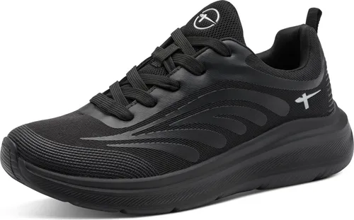 Tamaris Comfort Damen Sneaker in Schwarz, Größe 39 - Hausschuhe mit flachem Absatz und atmungsaktivem Mesh-Obermaterial, ideal für den Komfort im Alltag.