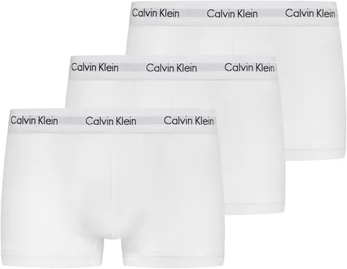 Calvin Klein Herren Boxershorts Low Rise TRUNK, 3er Pack U2664G - Retroshorts für Herren, aus weicher Stretch-Baumwolle für optimalen Komfort und exzellente Passform, ideal für Alltag und Sport.