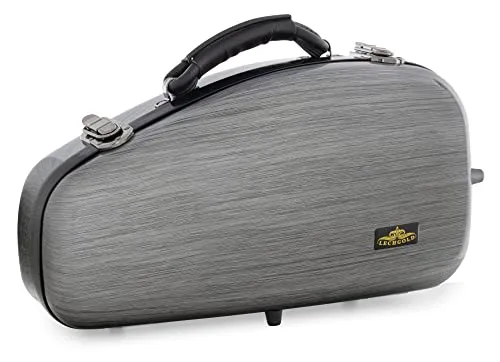 Lechgold Deluxe Koffer für Sopran-Saxophon (gebogen) - Instrumentenzubehör für gebogene Sopransaxophone, wetterfestes Gehäuse mit schockabsorbierender Hartschale für optimalen Schutz.