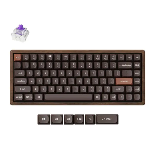 Keychron K2 HE Kabellose Tastatur All-Wood Special Edition