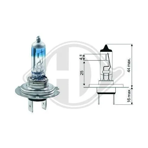Diederichs Glühlampe, Fernscheinwerfer Xenon Look 3.540K +50% More Light LID10020