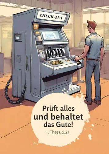 Jahreslosung 2025 - Stundenentwurf und Postkarten (10 Ex.) für Teens und junge E: Prüft alles und behaltet das Gute! (1. Thess. 5,21)