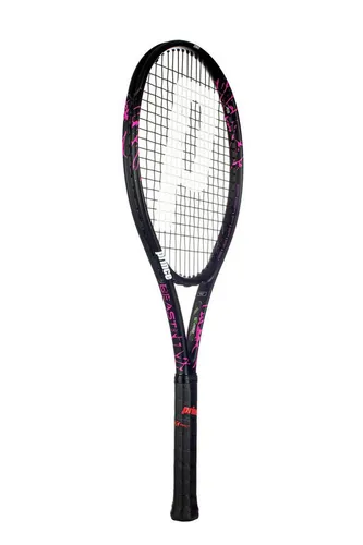 Prince Tennisschläger Beast Pink 100in/280g - Allroundtalent in Schwarz/Pink - Entdecken Sie den Prince Beast 100 Tennisschläger: leicht, mit innovativem Anti-Torque-System für präzise Schläge. Ideal für vielseitige Spieler, die Leistung und Kontrolle suchen.