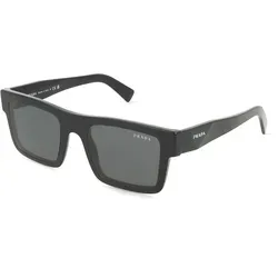 Prada PR19WS 1AB5S0 Sonnenbrille - Moderne Herren Sonnenbrille in Schwarz mit grauen Gläsern, UV400-Schutz für optimalen Schutz an sonnigen Tagen.