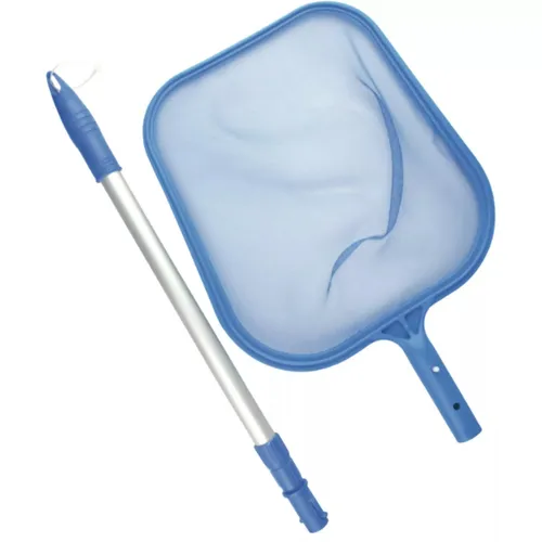 Kescher + Alu-Teleskopstange, Poolkescher, Laubkescher, Poolreinigung