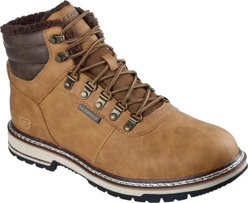 Skechers Herren CORADO Boot Stiefel gefüttert wasserfest 205623 WTN Braun, Schuhgröße:44 EU - Wanderschuhe mit wasserfester Konstruktion und kuscheligem Warmfutter für optimale Wärme und Komfort, perfekt für kalte und nasse Tage.