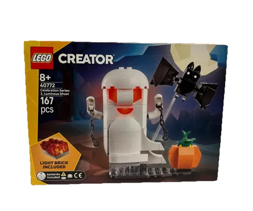 LEGO® 40772 Festtagsserie: Leuchtendes Gespenst - LEGO Set für kreative Bastler, bringt festliche Stimmung mit leuchtendem Gespenst und ist perfekt für Halloween-Dekoration.