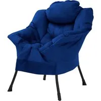 Modernes Relaxsessel Loungesessel in Dunkelblau