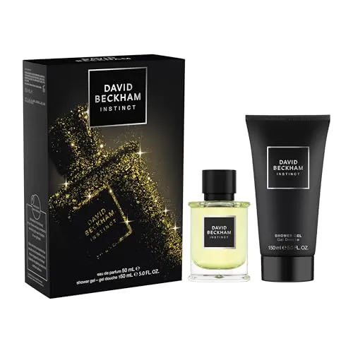 David Beckham Instinct Eau de Parfum- und Duschgel-Geschenkset für Männer, fesselnder Fougère-Zitrusduft, 50 ml + 150 ml