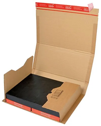 ColomPac CP020.17 Wickelverpackung mit Selbstklebeverschluss - Robuste Wellpappe mit integriertem Aufreissfaden für müheloses Öffnen. Ideal für sicheren Versand, FSC-zertifiziert und umweltbewusst!