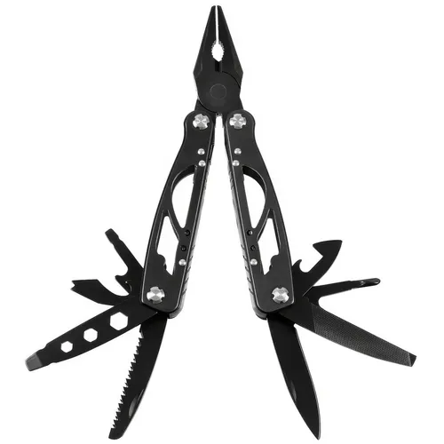 Multitool 9-teilig mit Nylon-Etui - Multitool für Outdoor-Aktivitäten, enthält 9 Werkzeuge und kommt mit praktischem Nylon-Etui, ideal für Abenteuer und Notfälle.