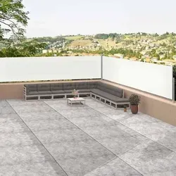 vidaXL Ausziehbare Seitenmarkise Creme 117x1200 cm - Sichtschutz für Garten, Terrasse oder Balkon mit automatischer Rückrollfunktion, UV-beständig und wasserabweisend – ideal für mehr Privatsphäre und Schutz vor Sonne und Wind.