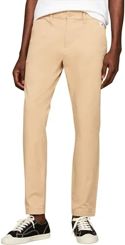 Tommy Jeans Herren Chinos Austin Stretch, Beige (Tawny Sand), 32W/32L