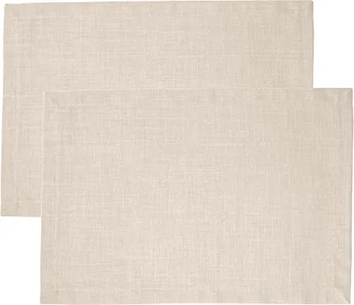 Sander Tischset Loft 2er-Pack fleckabweisend Sand 35x50 cm - Praktisches 2er-Pack Tischsets aus der Serie Loft, ausgestattet mit Fleckschutz und bügelleichtem Material. Ideal für den täglichen Gebrauch und pflegeleicht bei 60° waschbar.