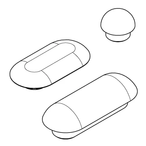 GROHE Schalldämpfer (für Sitz und Deckel, 2 Stck für Deckel + 4 Stck für den SItz, Soft Close), alpinweiß, 102905SH00