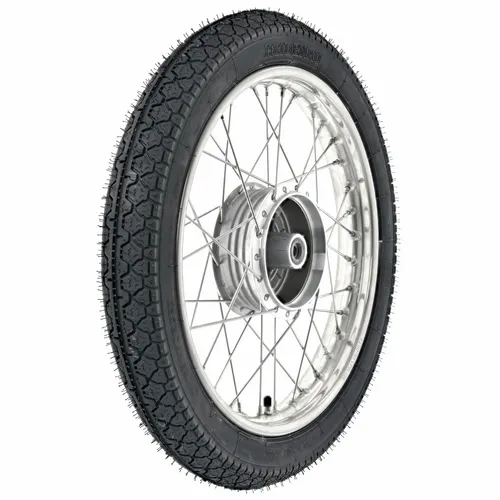 Komplettrad 1,6x16 Zoll Edelstahlfelge, Edelstahlspeichen, Heidenau-Reifen K36/1