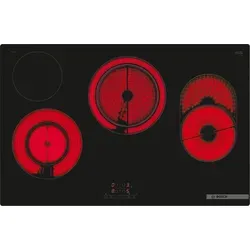 Bosch PKH811BB1D, Serie 4, Elektro-Kochfeld, 80 cm, Rahmenlos aufliegend - Schwarz