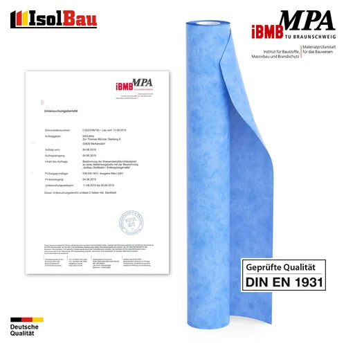 Abdichtbahn 5m Dichtbahn Bad Dusche Balkon 0,67mm 300 g/m2 Entkopplungsmatte