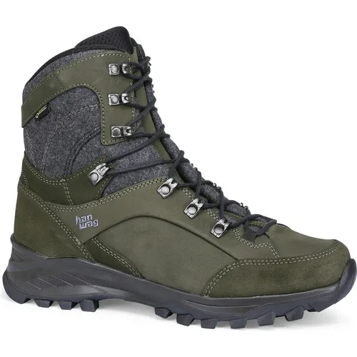 Hanwag Banks Winter GTX Wanderschuhe für Herren - Wasserdichte Winterwanderschuhe mit hoch geschnittenem Schaft und isolierender Einlegesohle, ideal für Outdoor-Abenteuer bei eisigen Temperaturen.