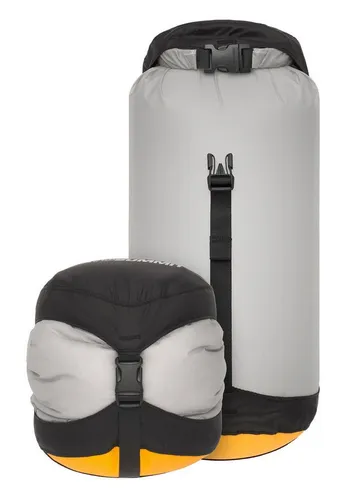 Sea to Summit Evac Ultralight Compression Dry Packtasche 8l - grau - Pack- & Seesäcke: Ultraleichte, wasserdichte Tasche mit Hypalon-Rollverschluss, ideal für trockene und kompakte Aufbewahrung von Ausrüstung.