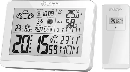 Miraval Moderne Design Funk-Wetterstation