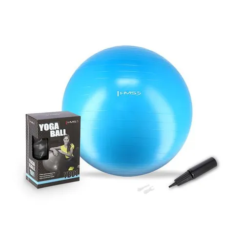 YB01 NEW 75CM AZURE PIŁKA GIMNASTYCZNA HMS HMS 5907695554786
