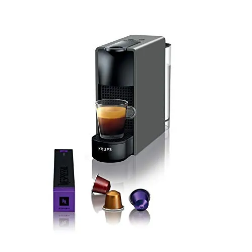 Nespresso Krups Kaffeemaschine Essenza Mini Intensiv Grau