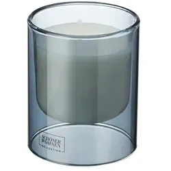 SCHÖNER WOHNEN Kollektion Duftkerze , blau , Glas,Wachs , Maße (cm): H: 11 Ø: 9