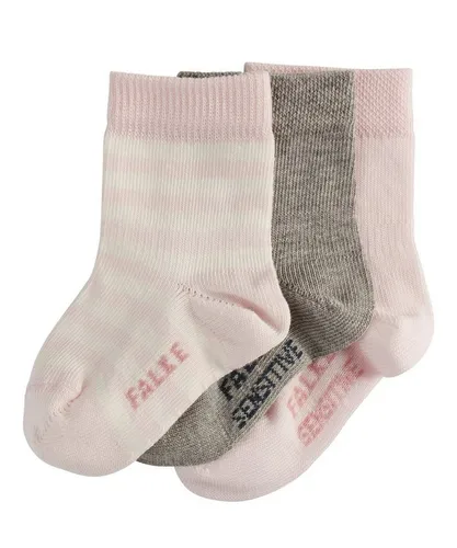 FALKE Baby Socken 3-Pack aus hautfreundlicher Baumwolle - 3 Paar wadenhohe Socken aus weicher Baumwollmischung, ideal für den Alltag. Maschinenwaschbar bei 40°C, für angenehmen Tragekomfort.