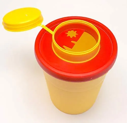 TATTOO Kanülenabwurfbehälter - INKgrafiX® Deutschland - PROFI STUDIO 0,5Liter - IG04864 Einwegrasierer TATTOO PIERCING - Abwurfbehälter