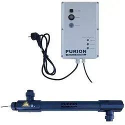 PURION 2501 PVC-U UV Desinfektion für Salzwasserpool bis 14m³/h - Luftreiniger für Salzwasserpools, der mit UV-C-Technologie Bakterien und Algen effektiv beseitigt, ohne den Wassergeruch oder -geschmack zu verändern.