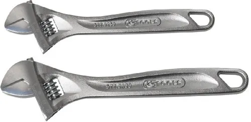 KS Tools 577.0299 CLASSIC Rollgabelschlüssel-Satz, 2-tlg. verstellbar - Hochwertiger Rollgabelschlüssel-Satz in schwedischer Ausführung, ideal für präzise Arbeiten. Praktisch und vielseitig einsetzbar für jede Schraubaufgabe.