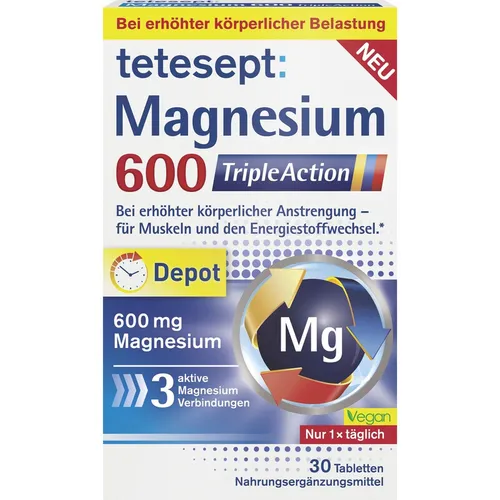 Tetesept Magnesium 600 Triple Action Filmtabletten
